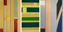 Pioneer Millworks has maintained the original finish and colors on the reclaimed hard maple gymnasium flooring which offers an interesting mosaic for a variety of projects